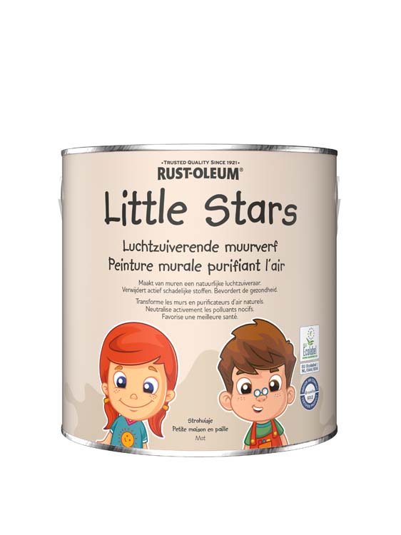 Little stars peinture murale purificatrice d'air maison de paille 2.5L