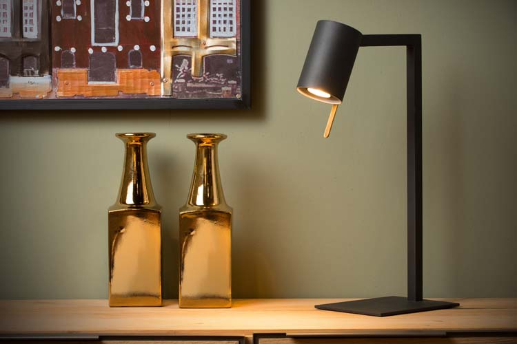 Lampe de table moderne - GU10 - Noir