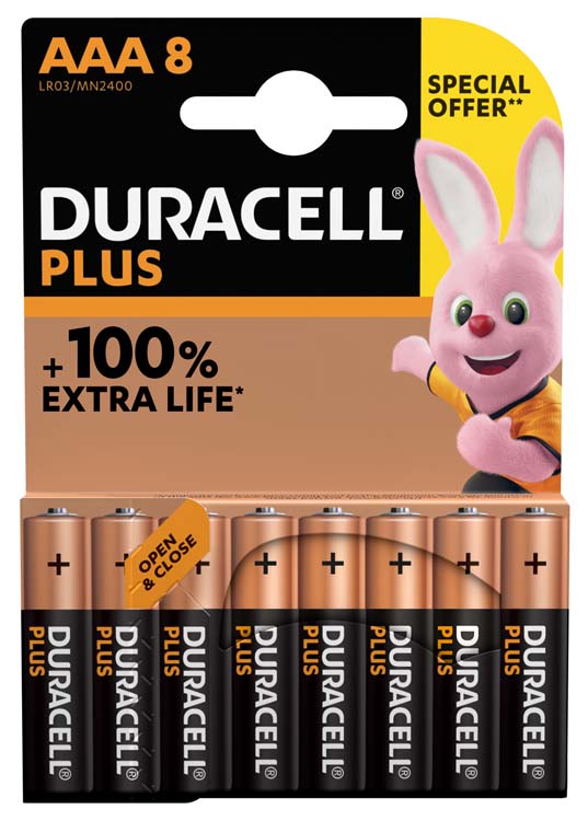 Batterij Alkaline Plus AAA 8 st SO
