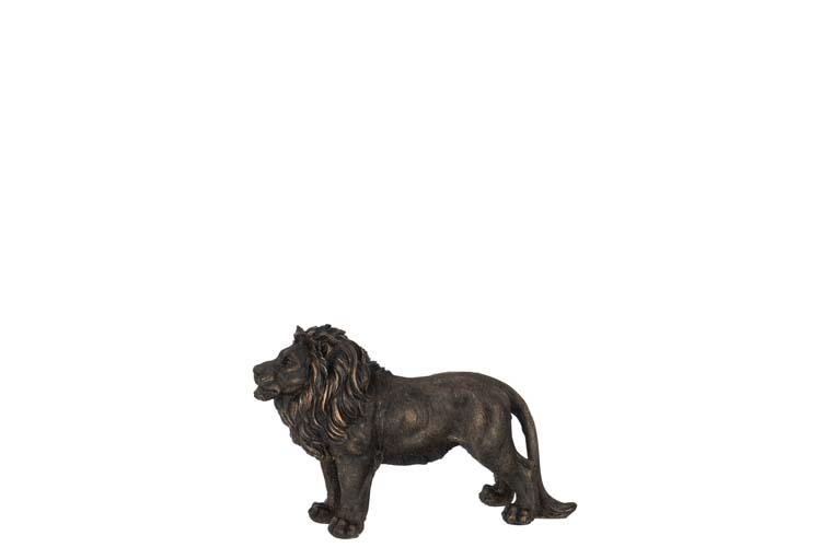 Statue lion bronze 32,5 x 10 x 20,5 cm