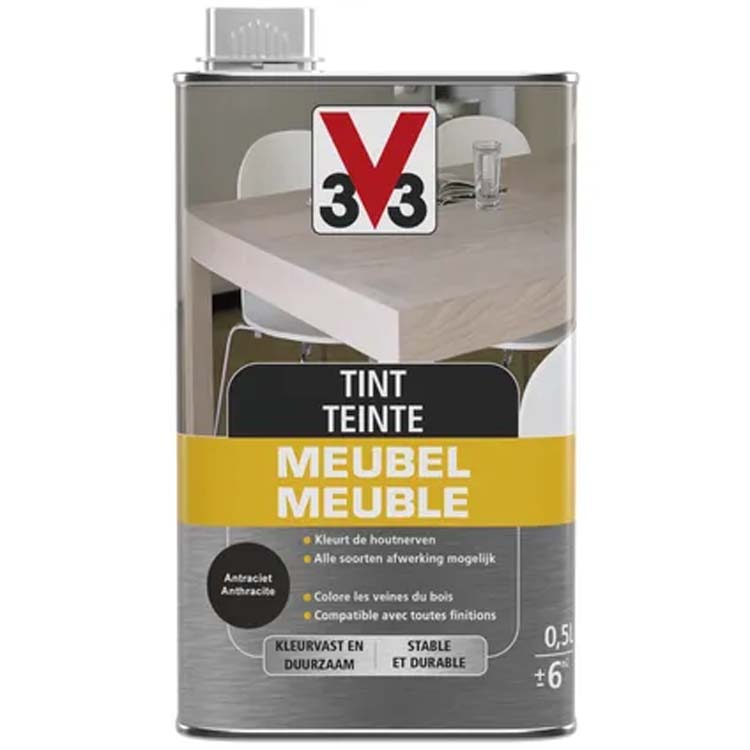 V33 abat-jour meuble déco gris mat 0,5l