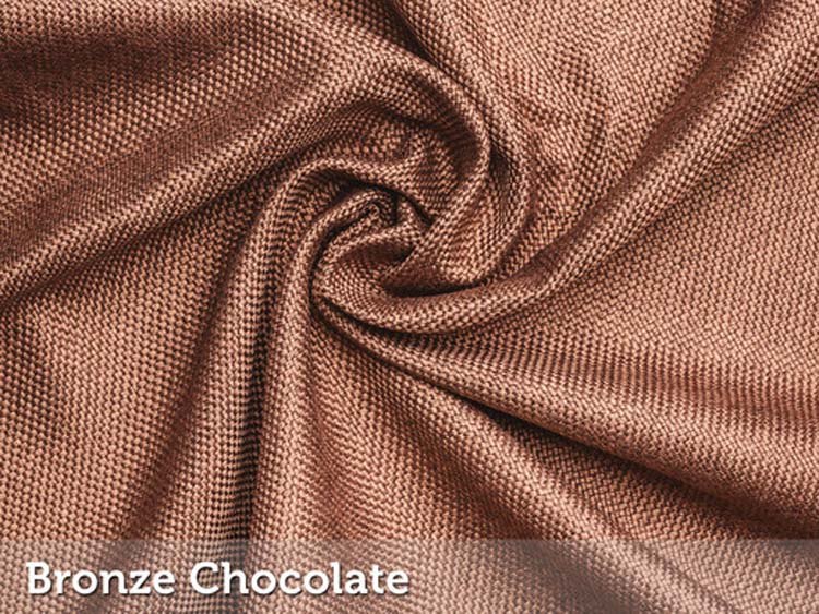 Rideau occultant tissés chocolat - anneaux - 1500x2500mm