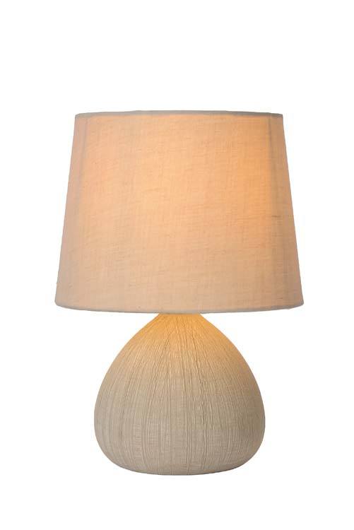 Lampe de table - E14 - H26CM - Beige