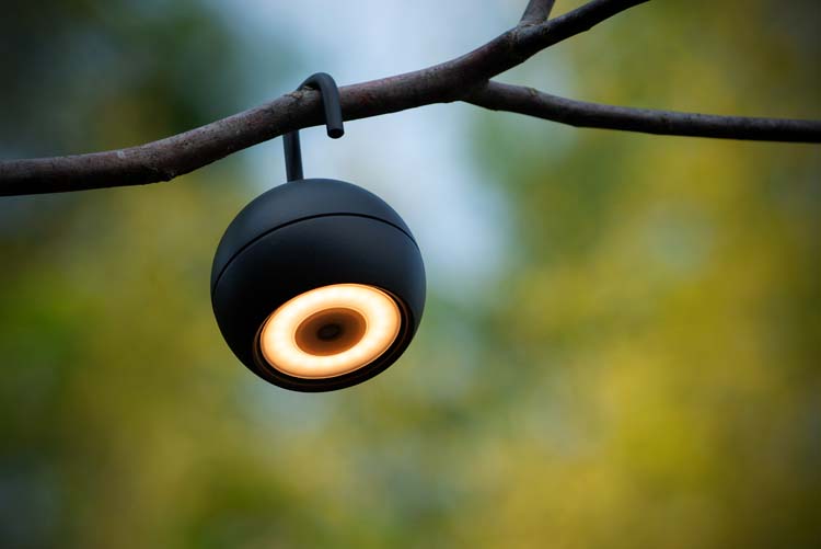 SPHERE - Suspension Extérieur - Ø 10,2 cm - LED Dim. - 1x2W 2700K - IP54 - Anthracite