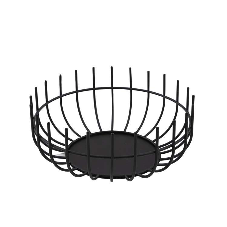 Panier Point-Virgule wire noir 25 x 10 cm