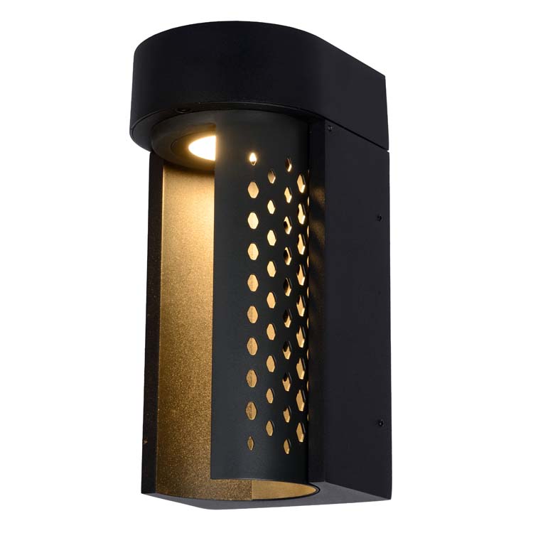 KIRAN - Applique murale Extérieur - LED - 1x10W 2700K - IP65 - Noir