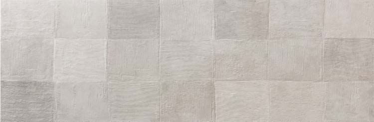 Wandtegel deco Oyster grey relieve rt 33.3 x 100 cm