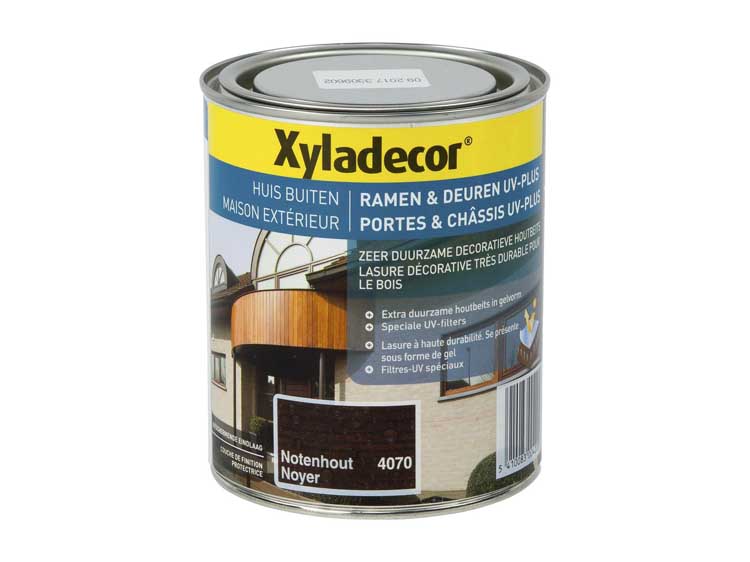 Xyladecor beits ramen & deuren UV-plus 0,75l notenhout