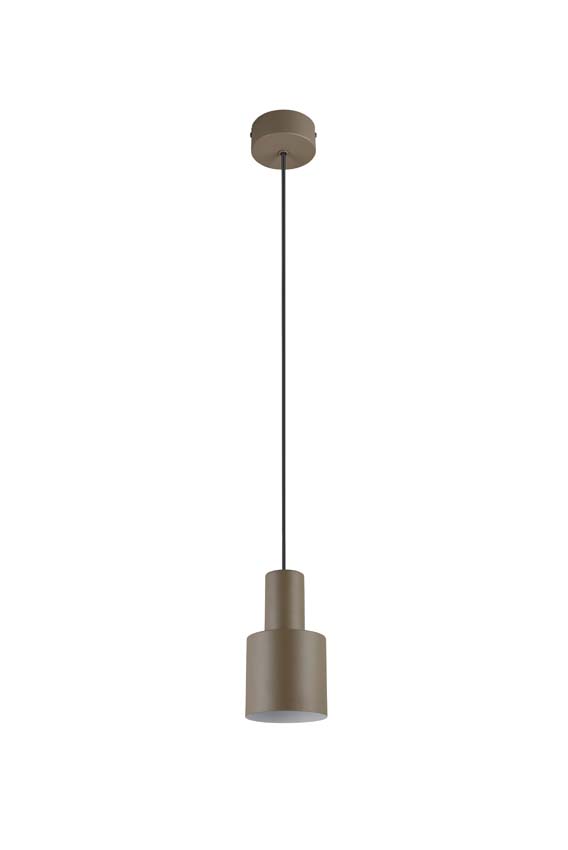 Hanglamp taupe excl lamp diam 12 cm