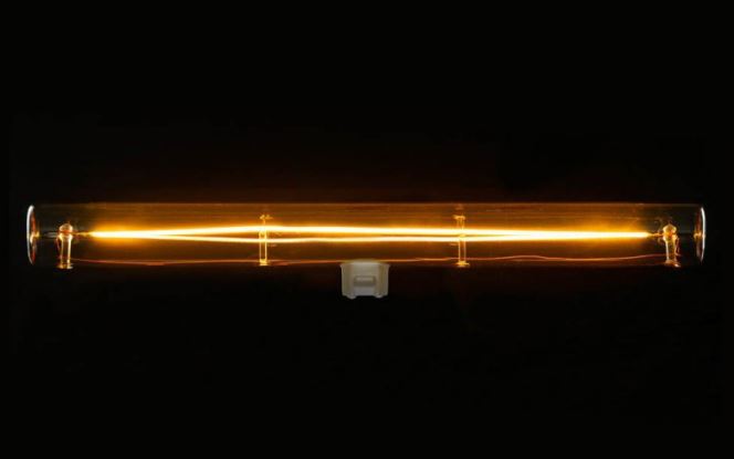 LED lamp linear 300mm - S14D - goud - 6W - 1900K