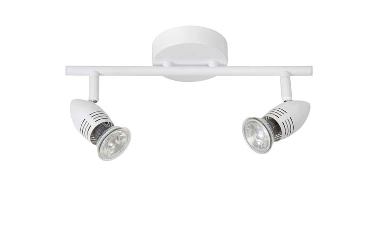 CARO-LED Applique 2xGU10/5W L32 H12.5 W10cm Blanc