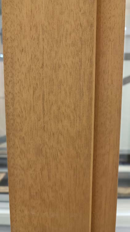 Basculante et coulissante en bois Meranti Stora G>D L3000 x H2150 mm