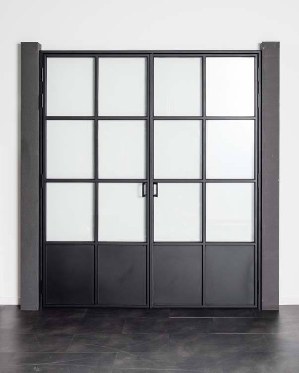 Stalen binnendeur 2x 6W Glass trixi 1760x2040 mm Links