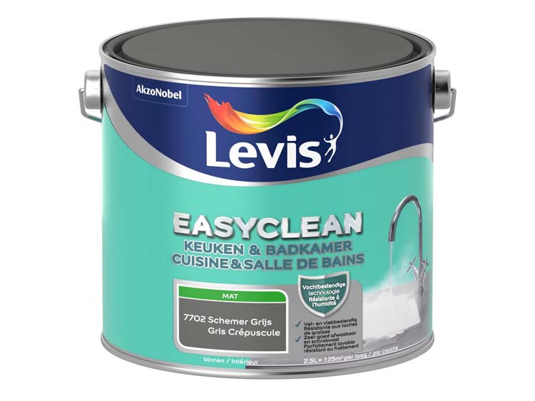 Levis Easyclean cuisine & salle de bain gris crépuscule 2,5L