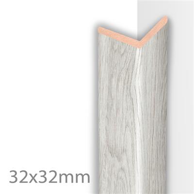 Moulure pliable mdf 22x22x2600mm - Embossed gris
