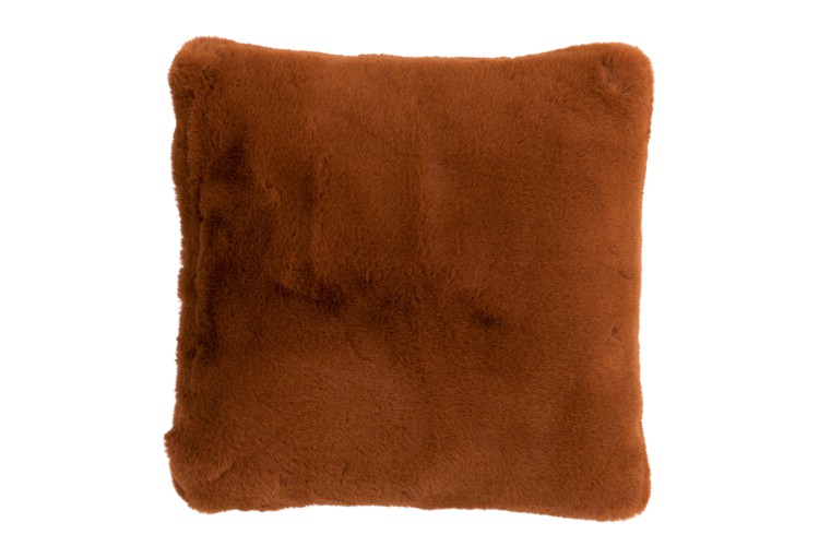 Coussin Cutie brun/orange 45x45 cm avec remplissage