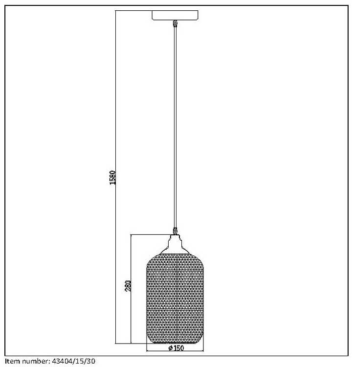 Lucide MESH - Suspension - Ø 15 cm - E27 - Noir