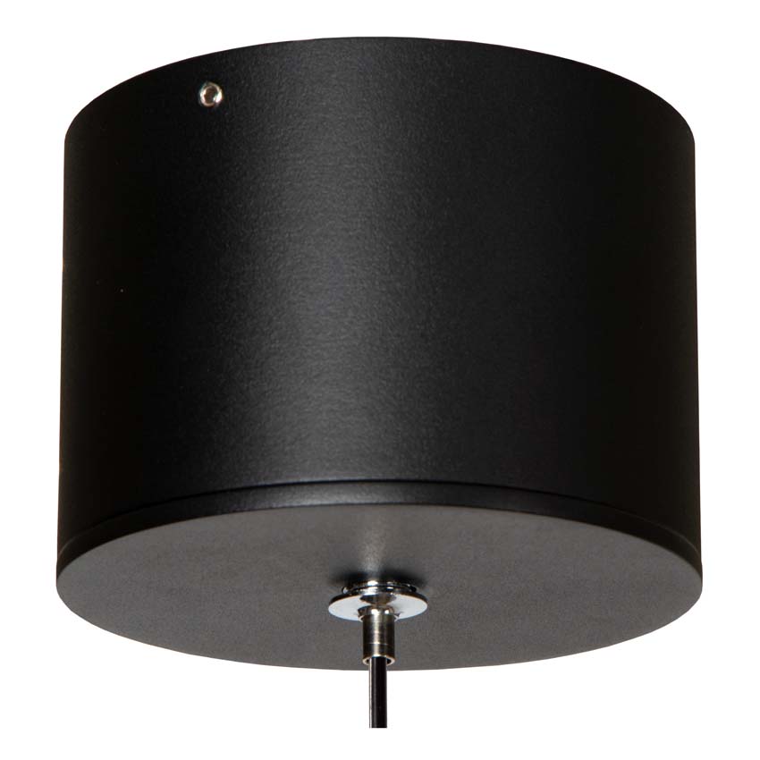 Lucide Premium MARNIK - Suspension - Ø 2,5 cm - LED Dim. - CCT - 1x24W 2700K/4000K - Détecteur à balayage manuel - Noir