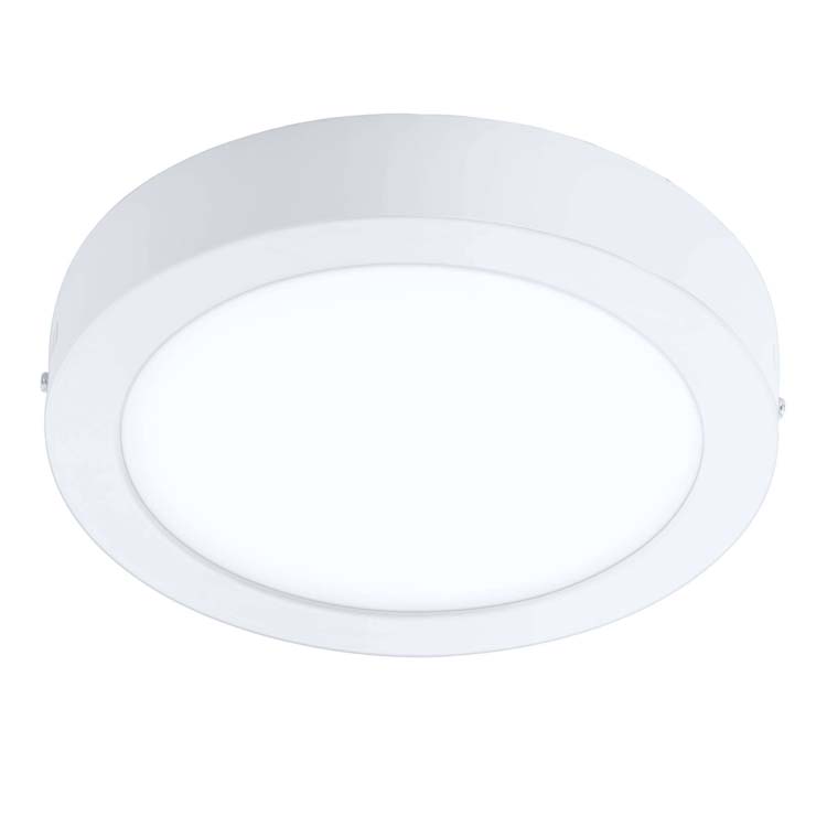 Plafonnier LED staal diam 21cm wit 2250LM incl.