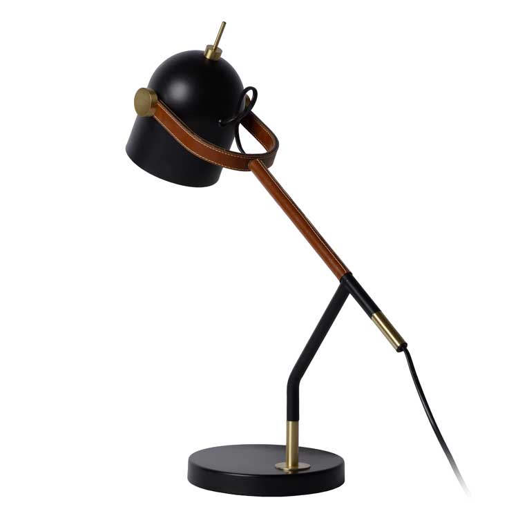 Lucide WAYLON - Lampe de bureau - E27 - Noir