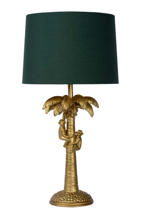 Tafellamp palmboom - E27 - H50CM - Groen/goud