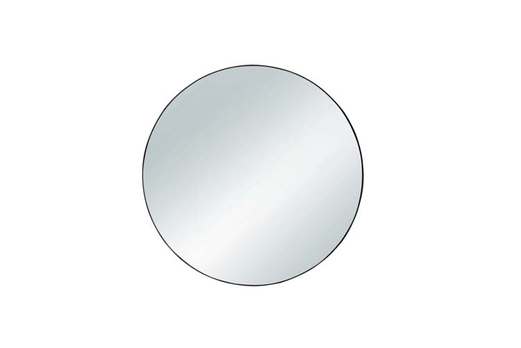 Miroir métal noir D50 cm