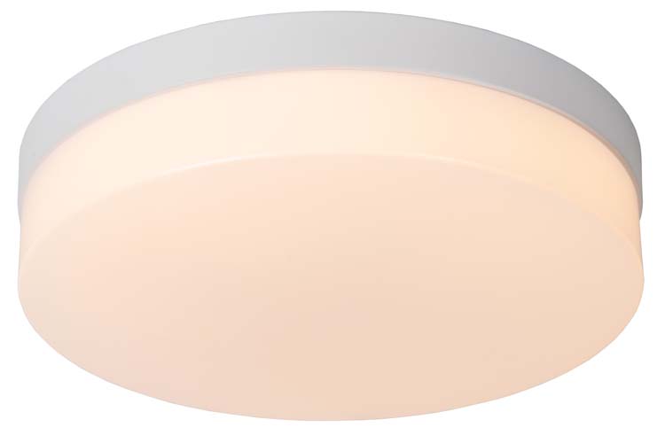 BISKIT - Plafonnière Badkamer - Ø 28 cm - LED - 1x18W 2700K - IP44 - Wit