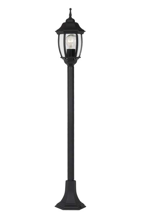 Lucide TIRENO - Lanterne / lampadaire Extérieur - E27 - IP44 - Noir