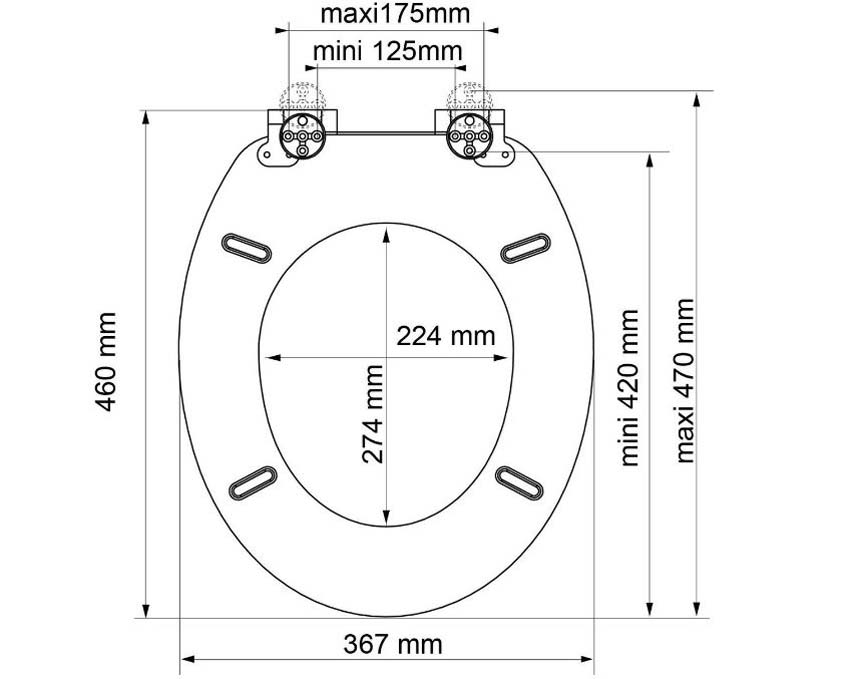 Abattant Naturo chêne clair softclose