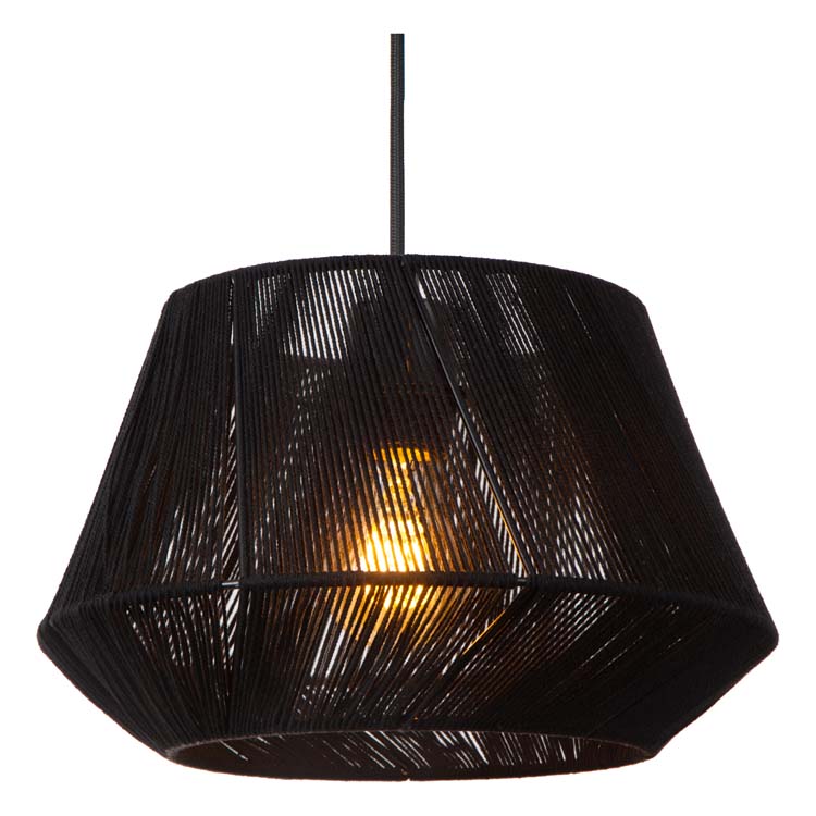 Lucide JESSICA - Hanglamp - Ø 35,5 cm - 3xE27 - Zwart