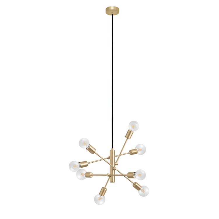 Lampe suspension or 8 x E27 110 cm