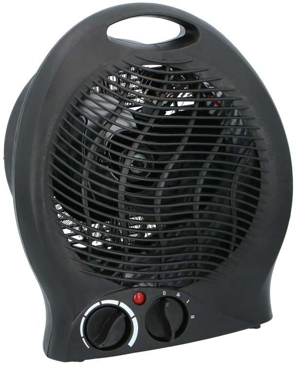 Ventilatorkachel 2000 watt zwart