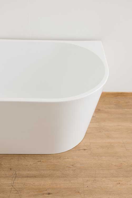 Baignoire d'angle Bottega gauche 180x80x58cm blanc