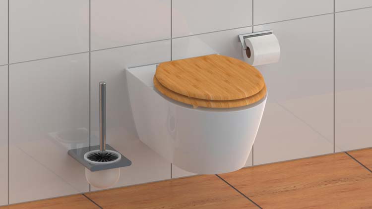 Siège de toilette bamboo soft-close