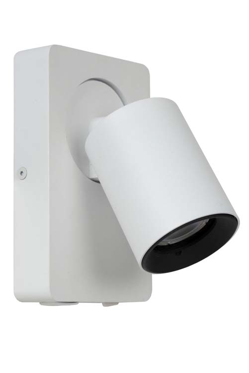 Lucide NIGEL - Wandspot - GU10 - 1x5W - Met USB oplaadpunt - Wit