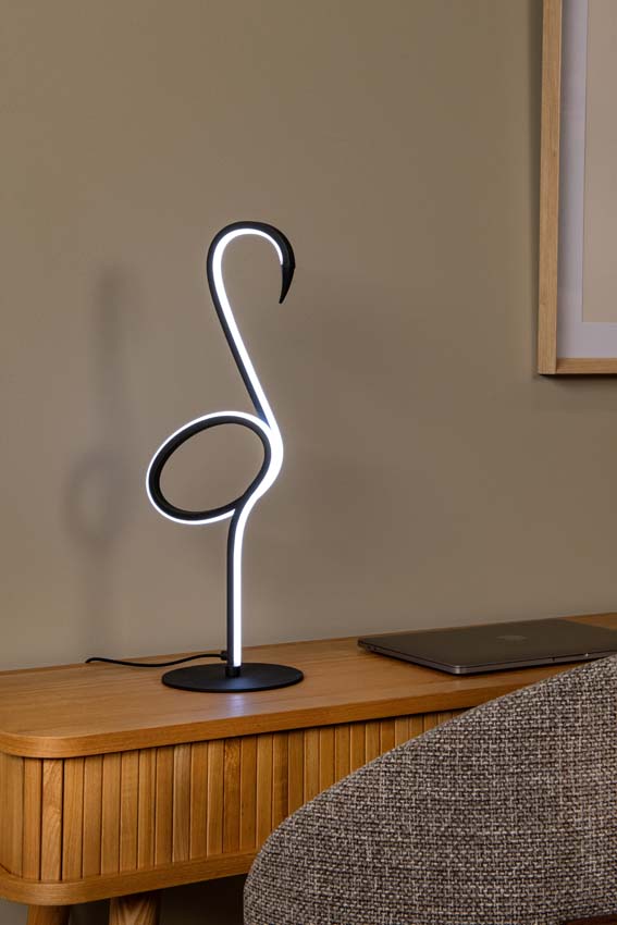 Lucide FLAMINGO - Lampe de table - LED Dim. - Rvb - Multicolor