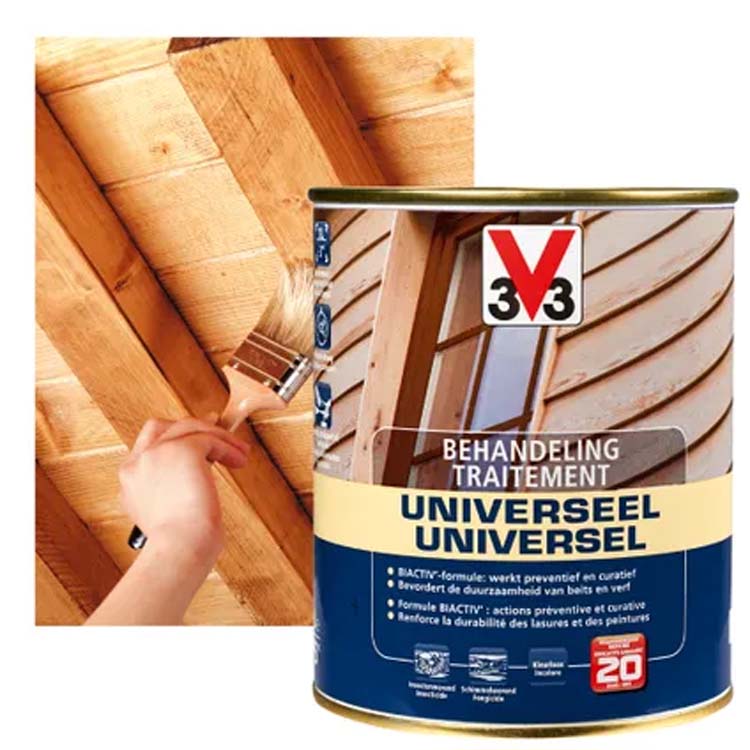 V33 behandelingsproduct hout universeel kleurloos 0,75L