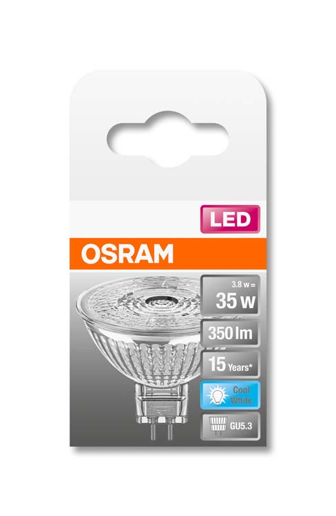 LED lamp star MR16 GU5.3 3.8W koud wit