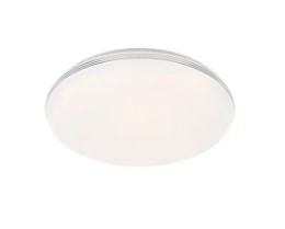 Plafonnier blanc chrome LED 12W 960LM diam 21.5cm