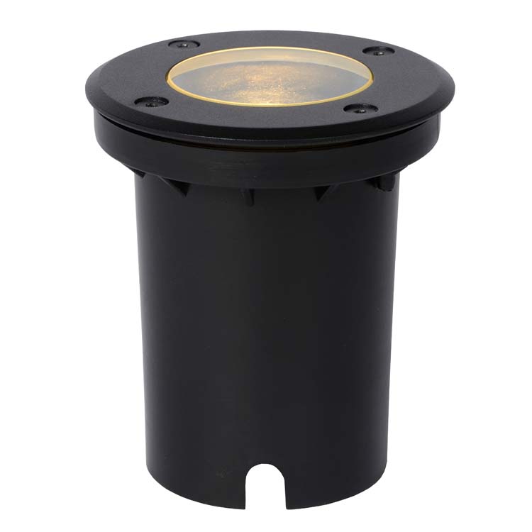 Lucide BILTIN - Spot de sol Extérieur - Ø 10,8 cm - 1xGU10 - IP67 - Noir