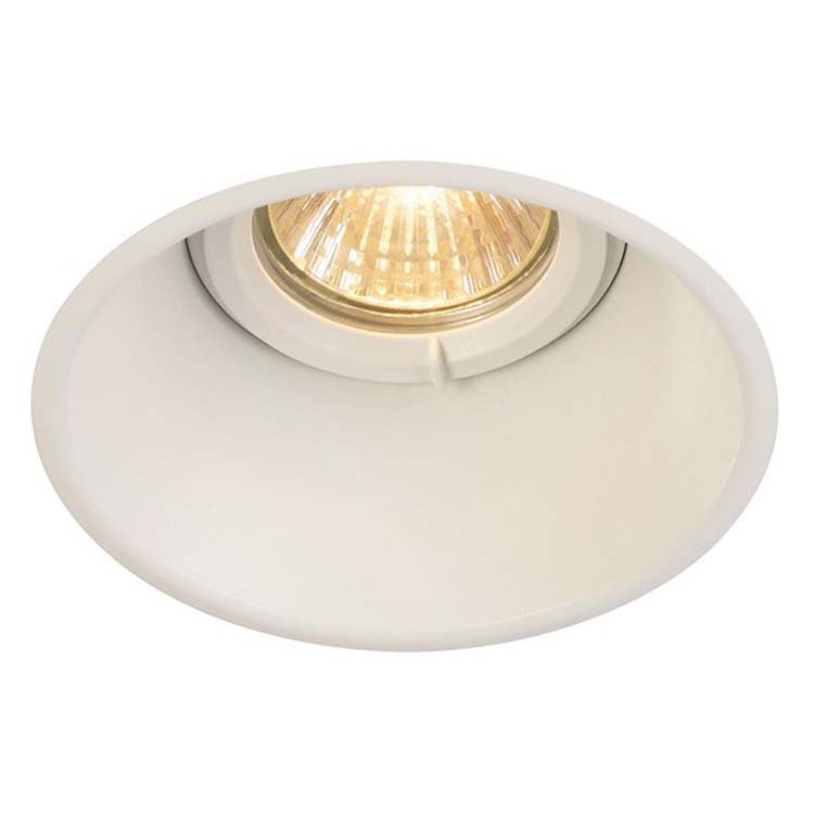 Inbouwspot rond wit diam 82 mm GU10 lamp excl