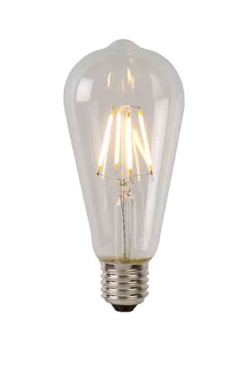 Lucide LED BULB - Filament lamp - Ø 6,4 cm - Dimb - E27 - 1x5W - Trans