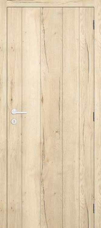 Bloc-porte tubulaire L 830mm Realwood oak planches 201.5cm