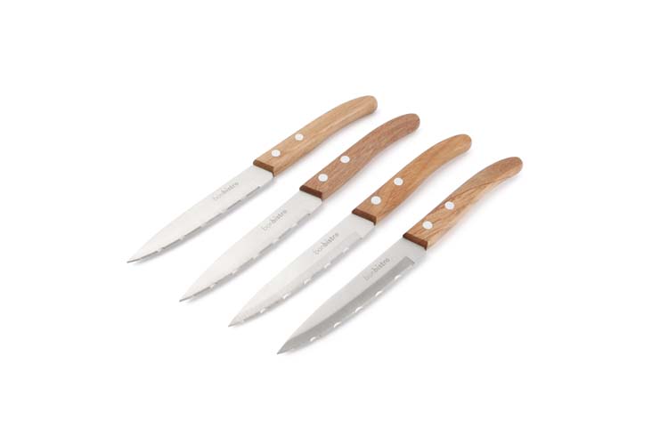 Couteaux à steak Carve set de 4 pièces lame en bois