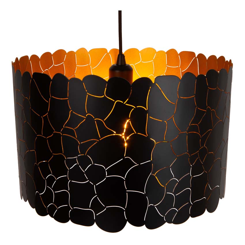 ALMELO - Hanglamp - Ø 40 cm - 1xE27 - Zwart