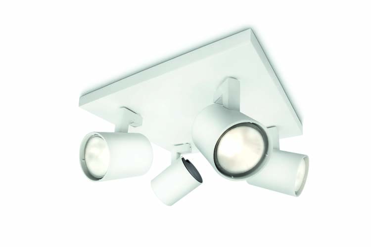 Spot en applique LED Blanc 4x50W