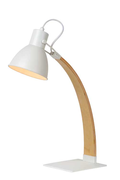 Lucide CURF - Lampe de bureau - E27 - Blanc