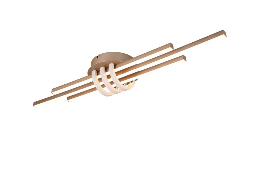 Plafonnière bronze incl LED lampe 2380 lumes 20W