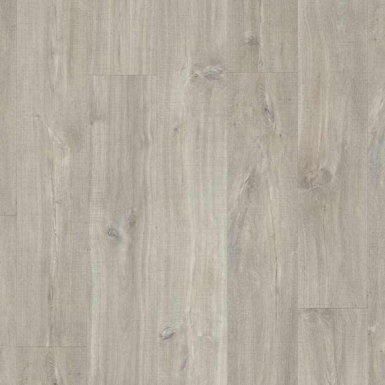 Staal Quick-step alpha vinyl small planks Canyon Grijs Eik Zaagsneden