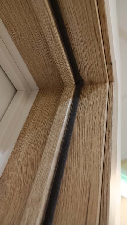 Complete deur tube BR 730mm realw oak planken 4500 held.glas 201.5cm